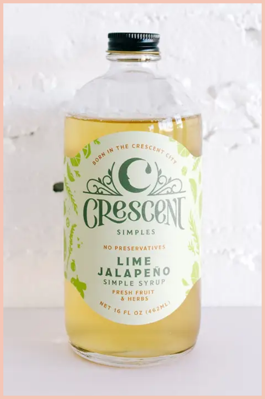 Lime Jalapeno Simple Syrup | Crescent Simple | 16 oz