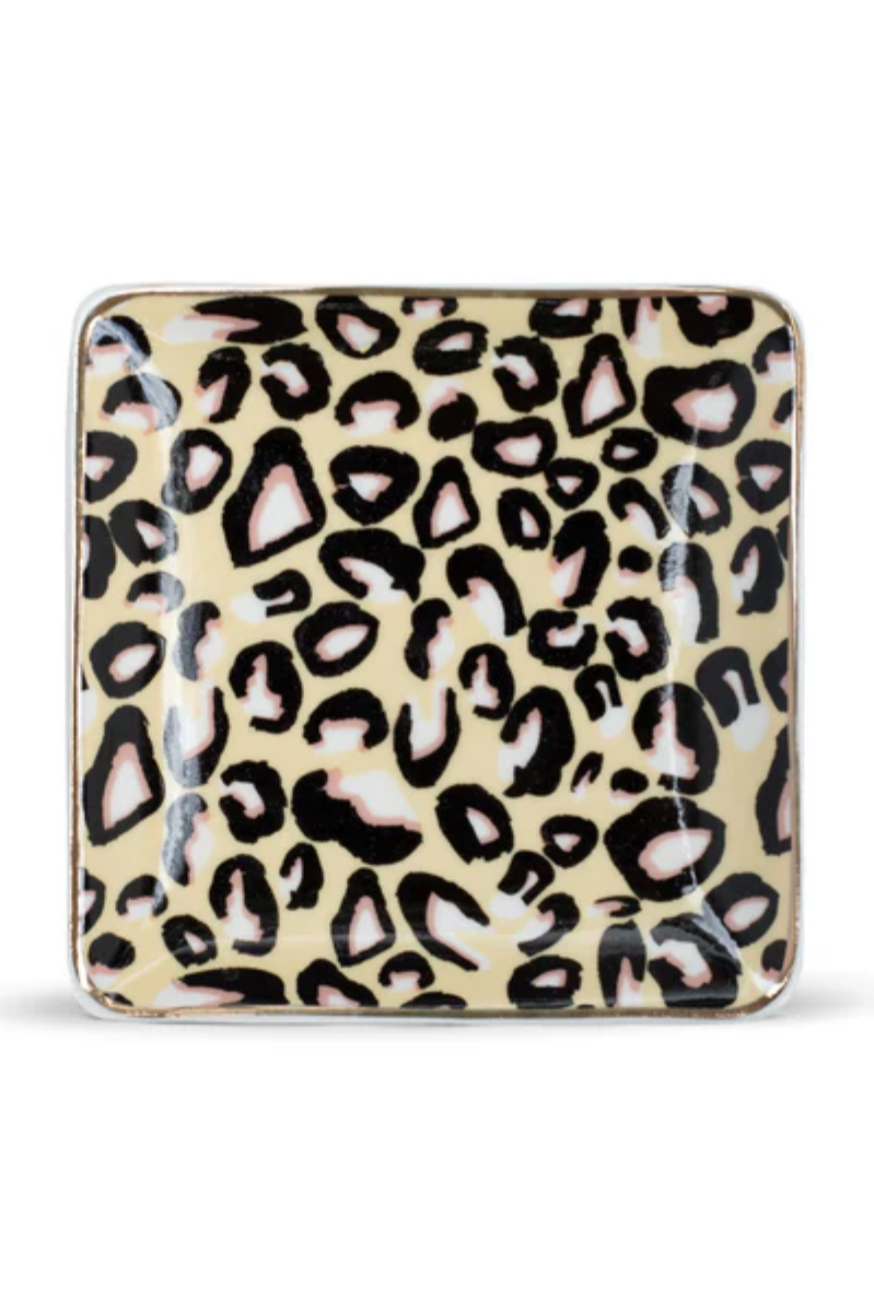 Leopard print Ceramic Soap Dish | 4x5