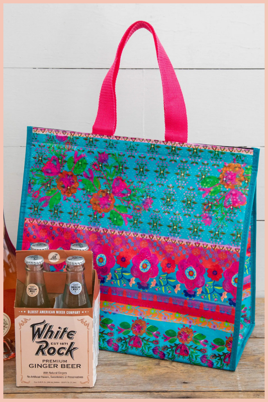 Floral Insulated Cooler Tote | NATURAL LIFE