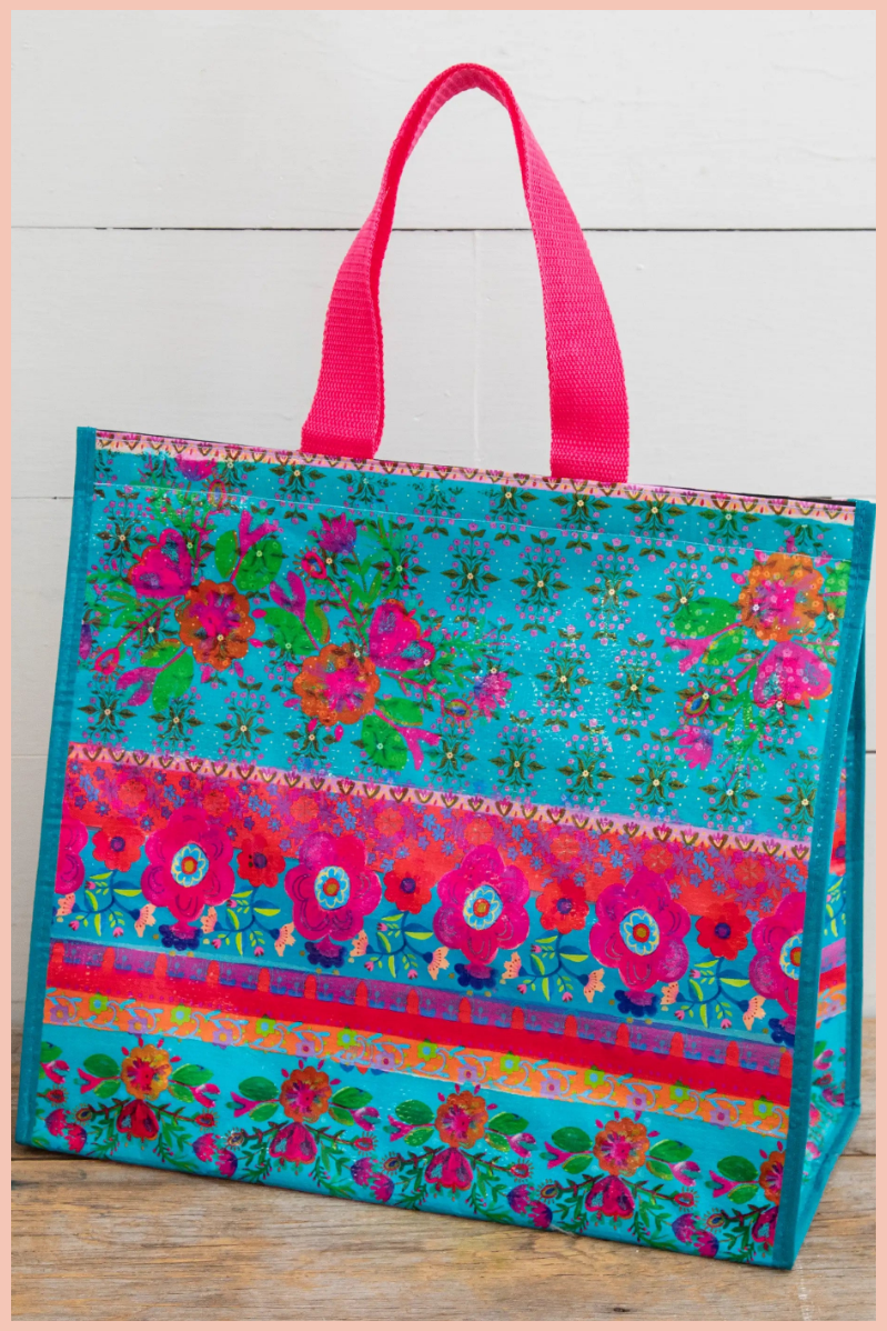 Floral Insulated Cooler Tote | NATURAL LIFE