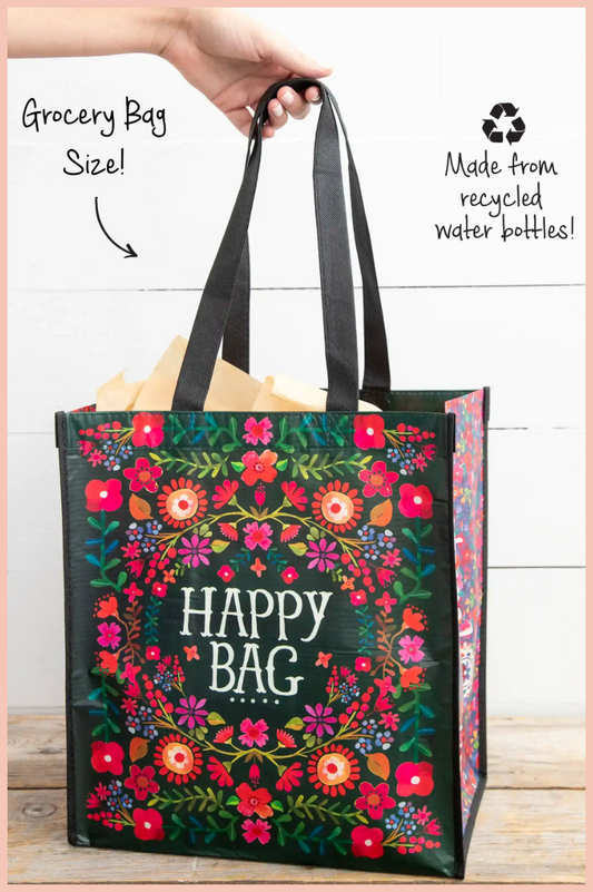 XL HAPPY BAG | RED FLORAL