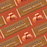 Toffee Brittle Dark Chocolate Bar | Hammond's Candies