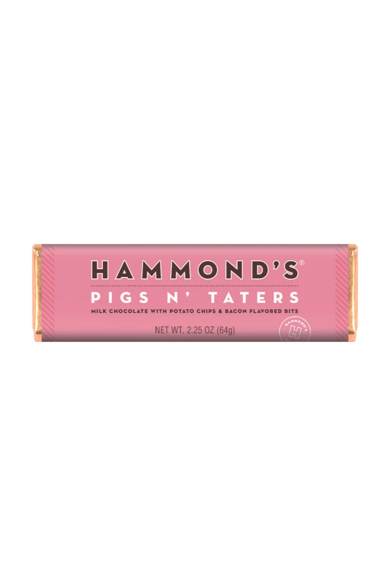 Pigs N' Taters Milk Chocolate Bar | Hammond's Candies