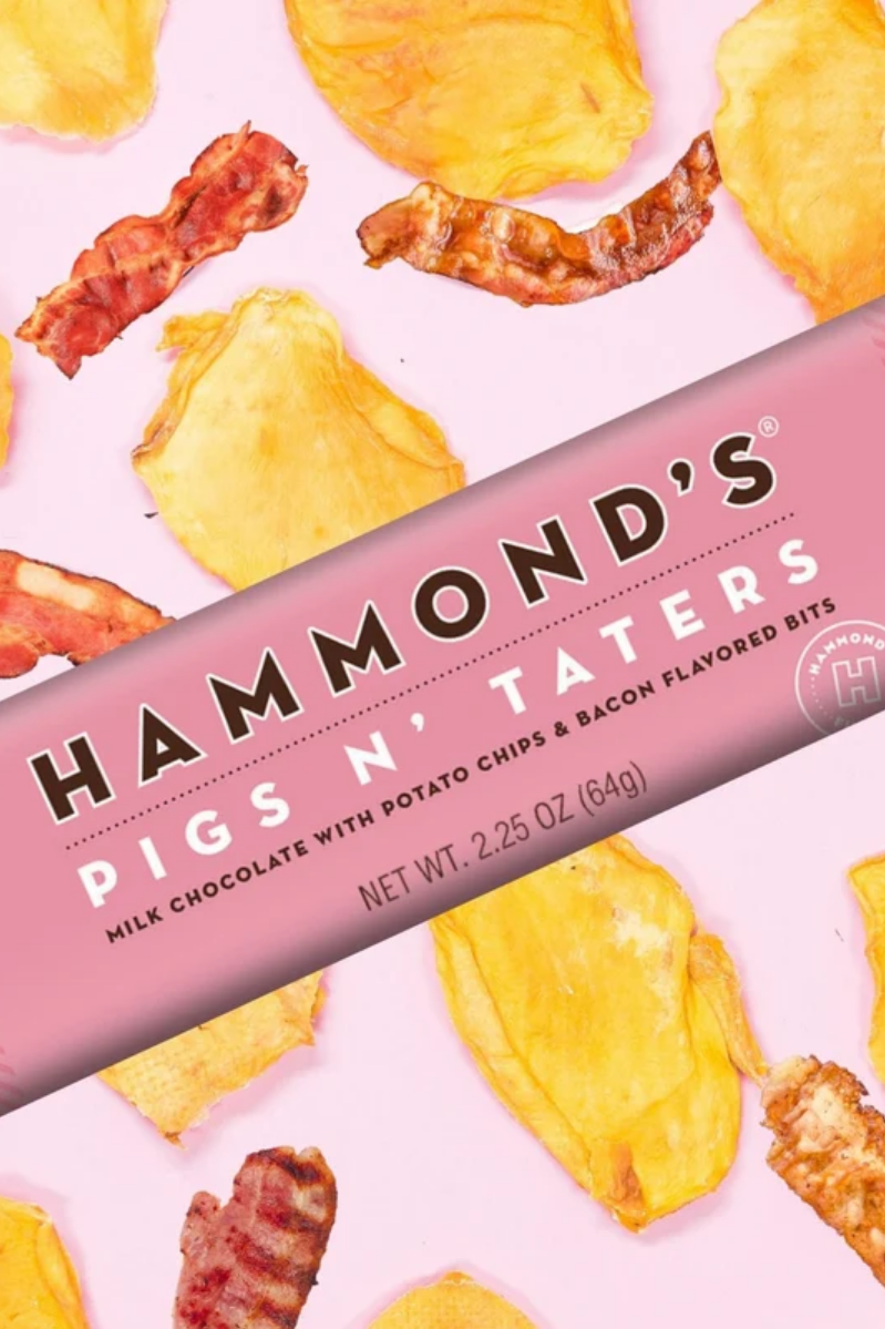 Pigs N' Taters Milk Chocolate Bar | Hammond's Candies