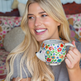 Hedgehog Folk Art Coffee Mug | Natural Life