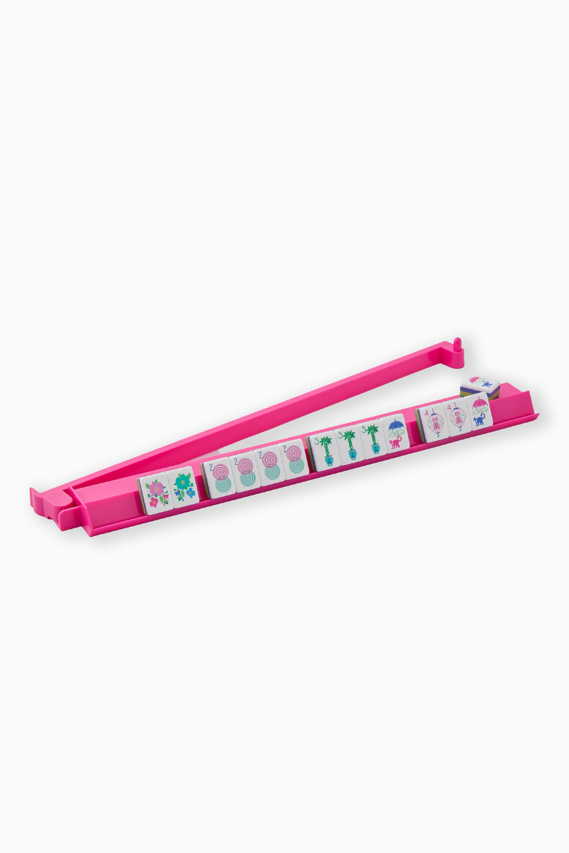 Hot Pink Rack & Pusher Set | Oh My Mahjong