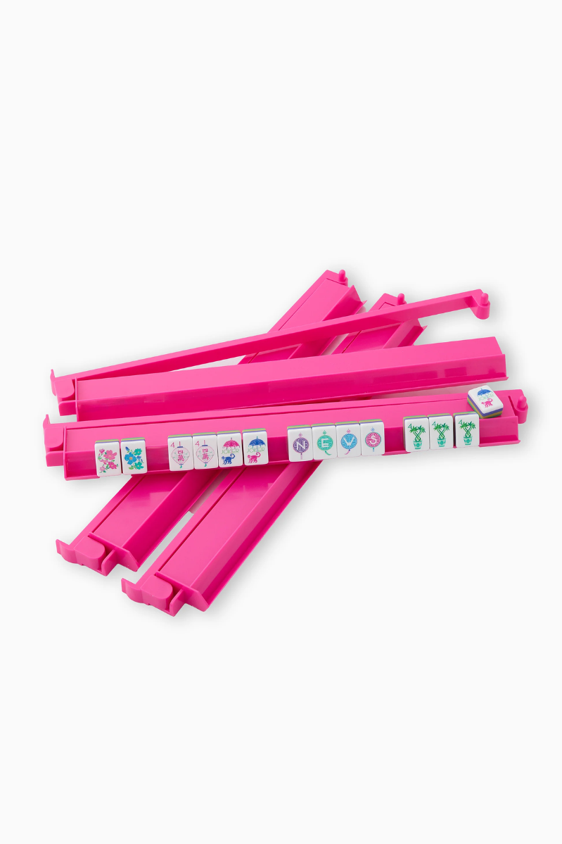 Hot Pink Rack & Pusher Set | Oh My Mahjong