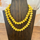 Sweet as Sunshine Yellow Heart Necklace