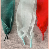 Chiffon Ribbon Shoelaces - 4cm