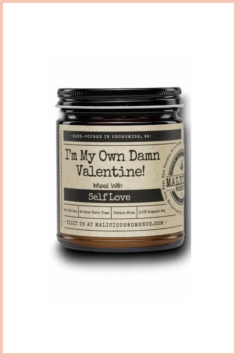 I'M MY OWN DAMN VALENTINE! CANDLE | COTTON CANDY + PINE