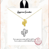 Aggressive Cucumber Cactus Necklace