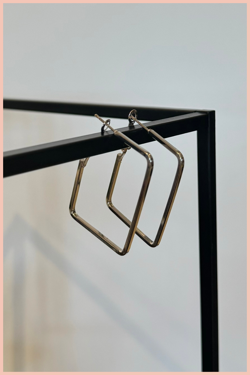 SQUARE HOOP EARRINGS