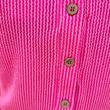 Two Tone Double Knit Top & Shorts Set | Pink