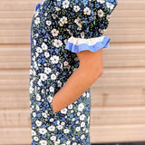 Itsy Ditsy Floral Dress | Blue