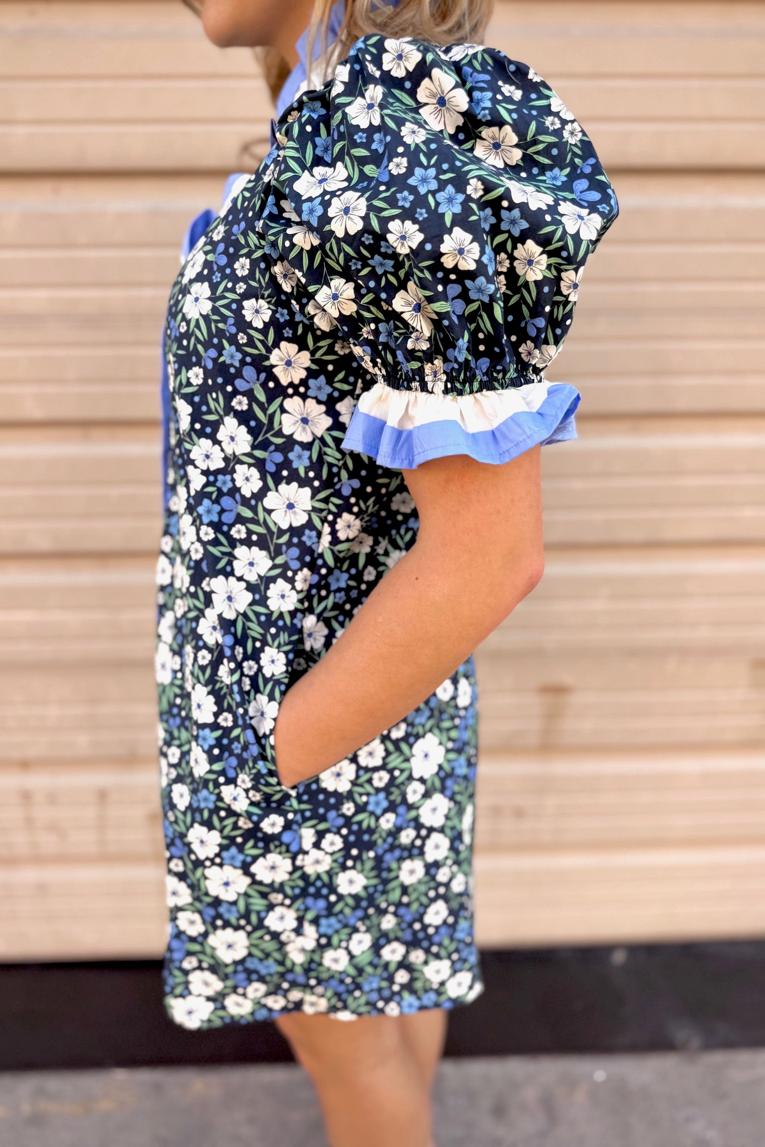 Itsy Ditsy Floral Dress | Blue