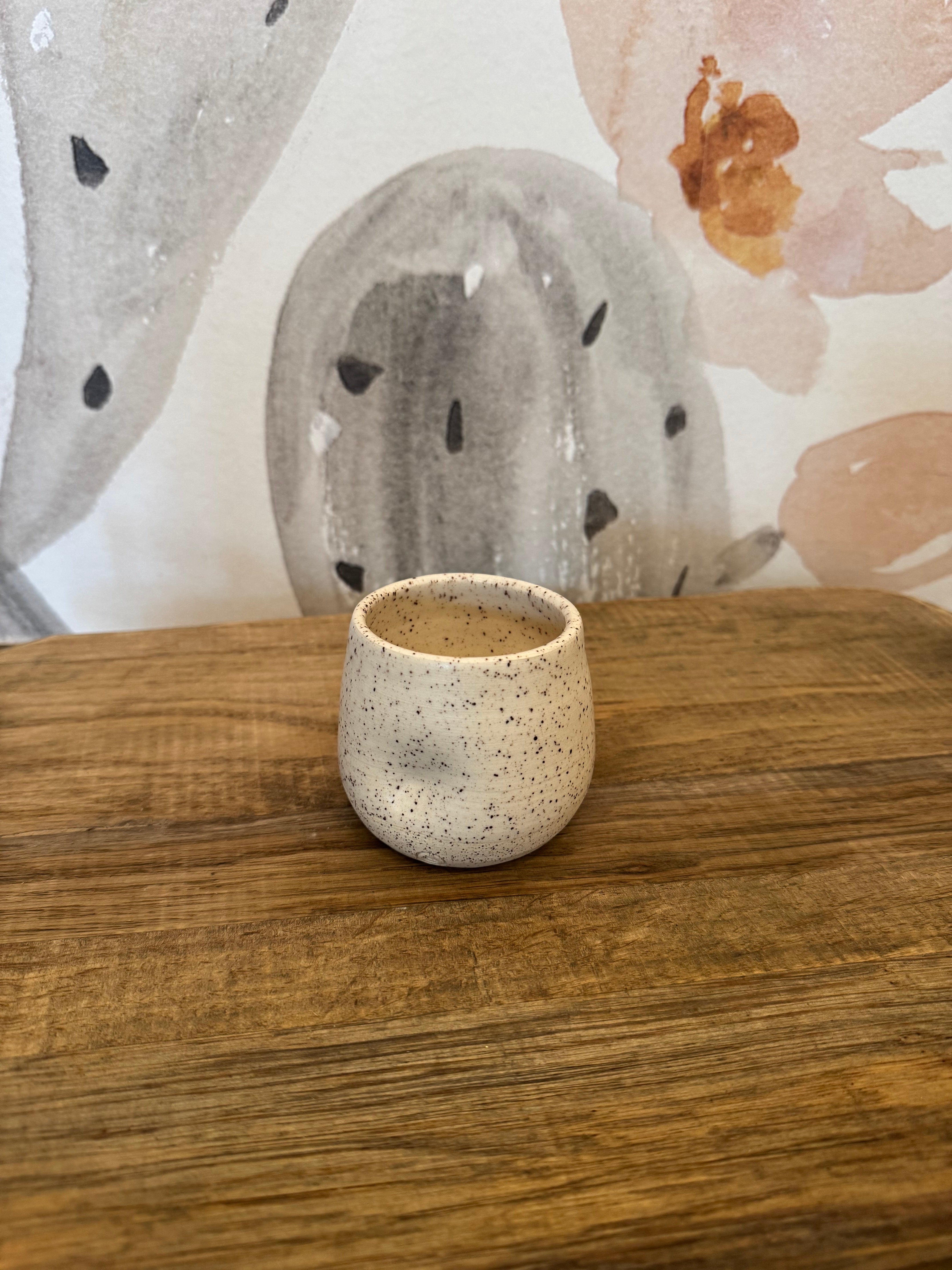 Sip and Snug Stemless Wine Glasses | Everhart Ceramics | Light Clay, Cream Glaze