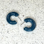 Bright Acrylic Hoop Earrings | Dolphin