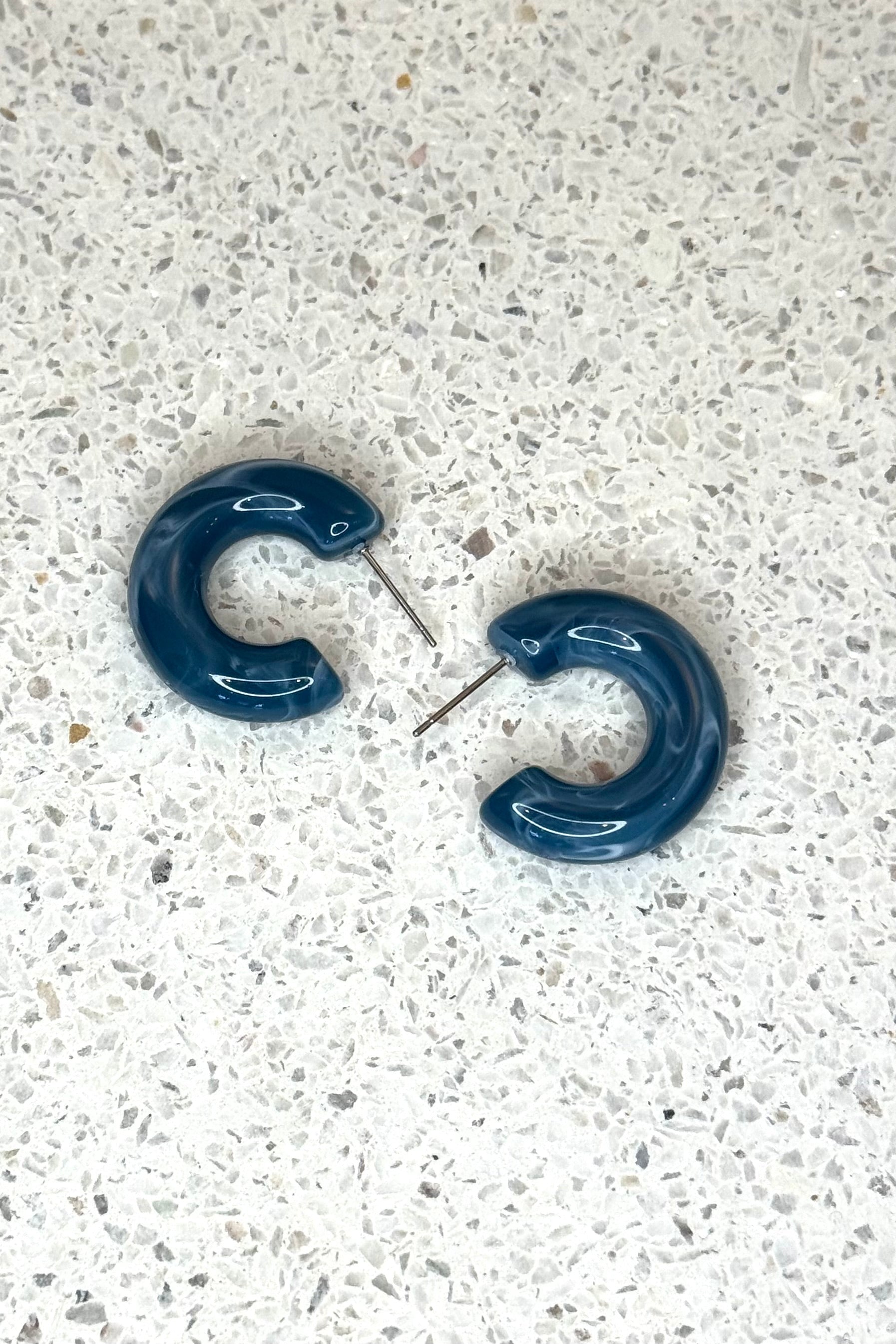 Bright Acrylic Hoop Earrings | Dolphin