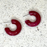 Bright Acrylic Hoop Earrings | Prickly Pear
