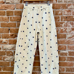 Washed Stars Printed Twill Barrel Jeans