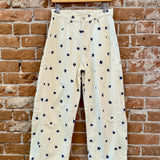 Washed Stars Printed Twill Barrel Jeans