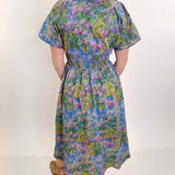 Smocked Floral Midi Dress