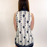 Embroidered Motif Sleeveless Mini Dress