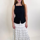 Lace in Bloom Tiered Midi Skirt