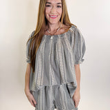 Gingham Grace Ruffle Hem Shorts