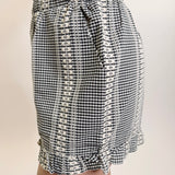 Gingham Grace Ruffle Hem Shorts