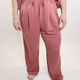 Solid Knit Comfy Pants