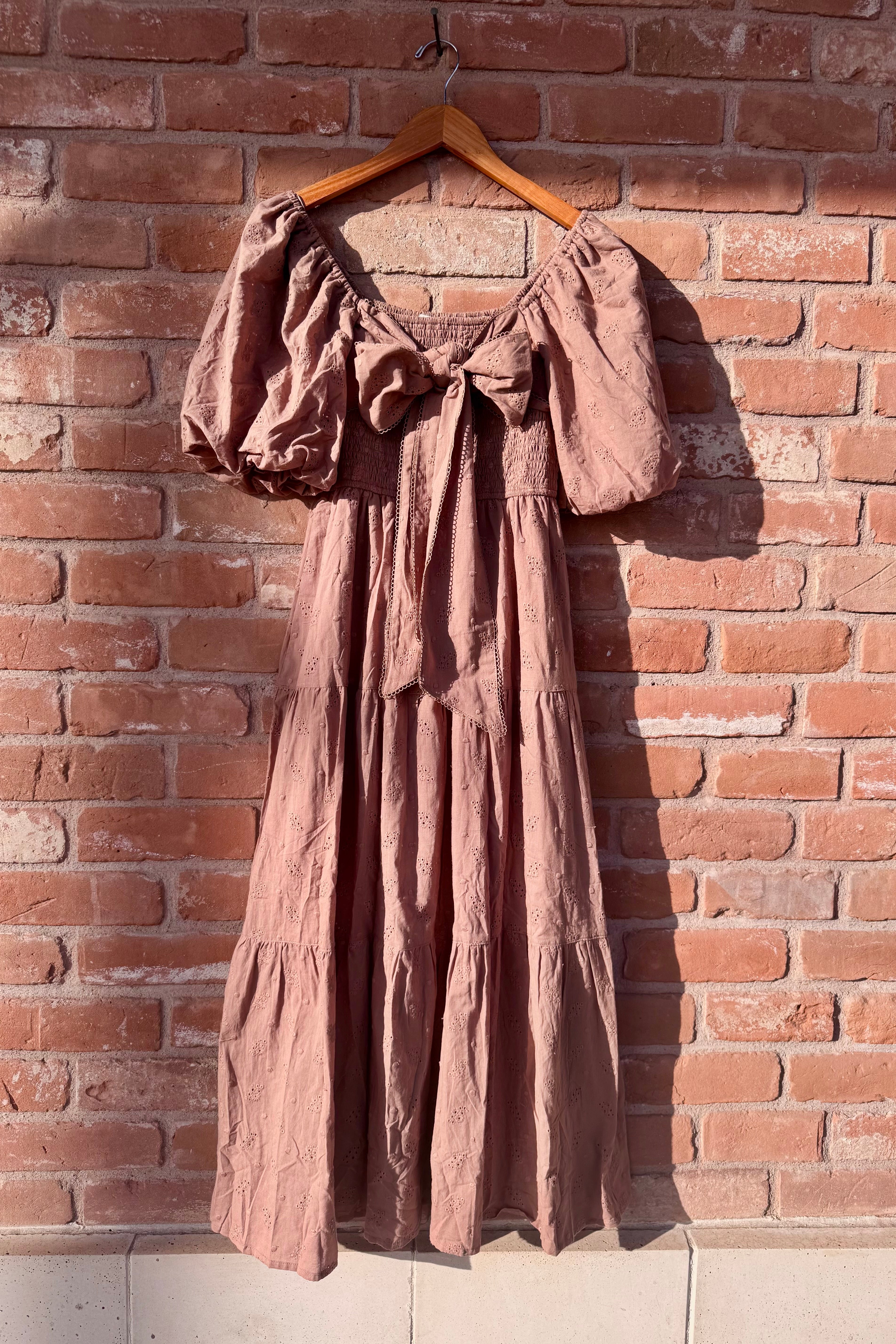 Wine Country Bow Midi Dress