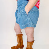 RISEN Slouchy Shirred Detail Shorts