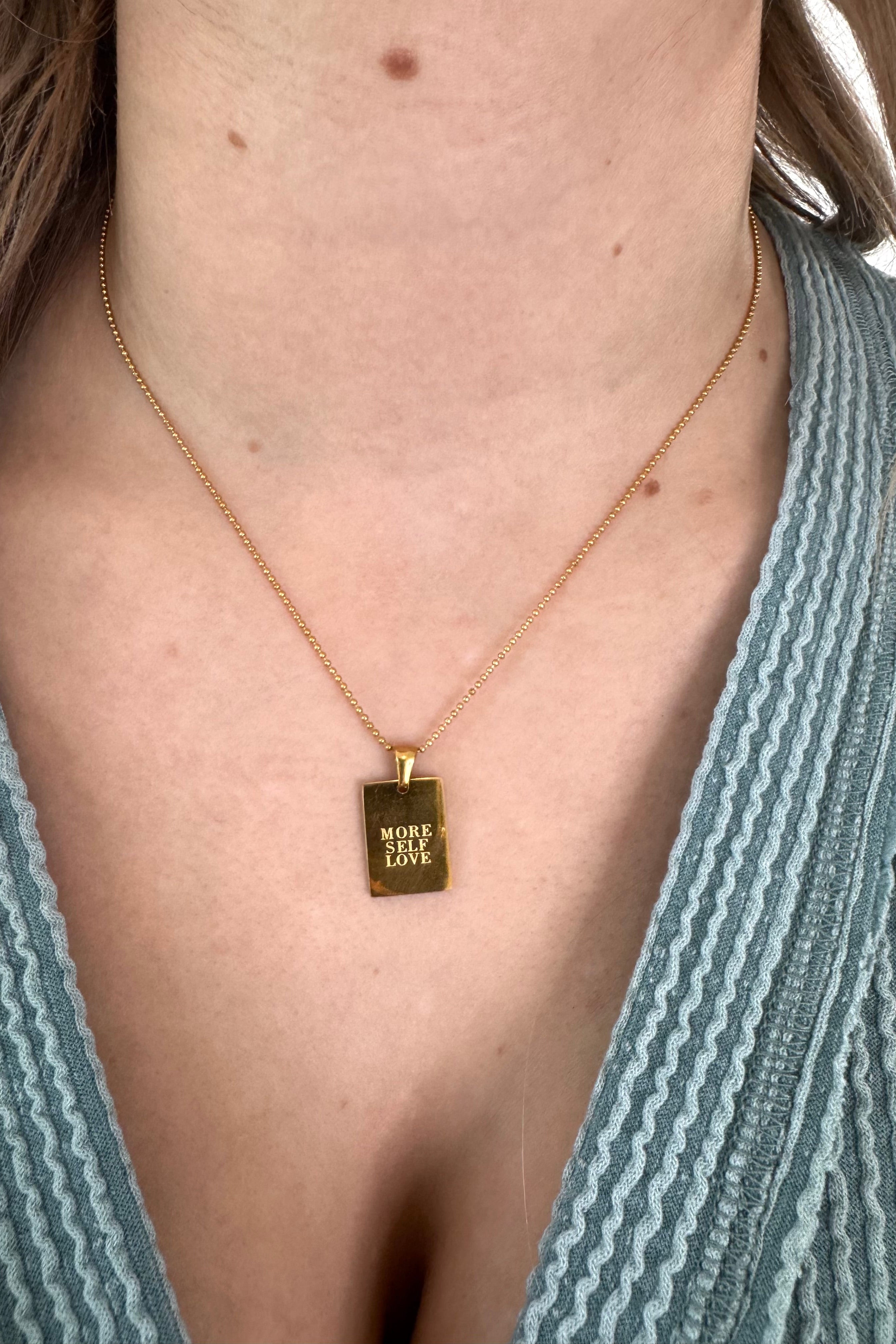 More Self Love Necklace | Gold