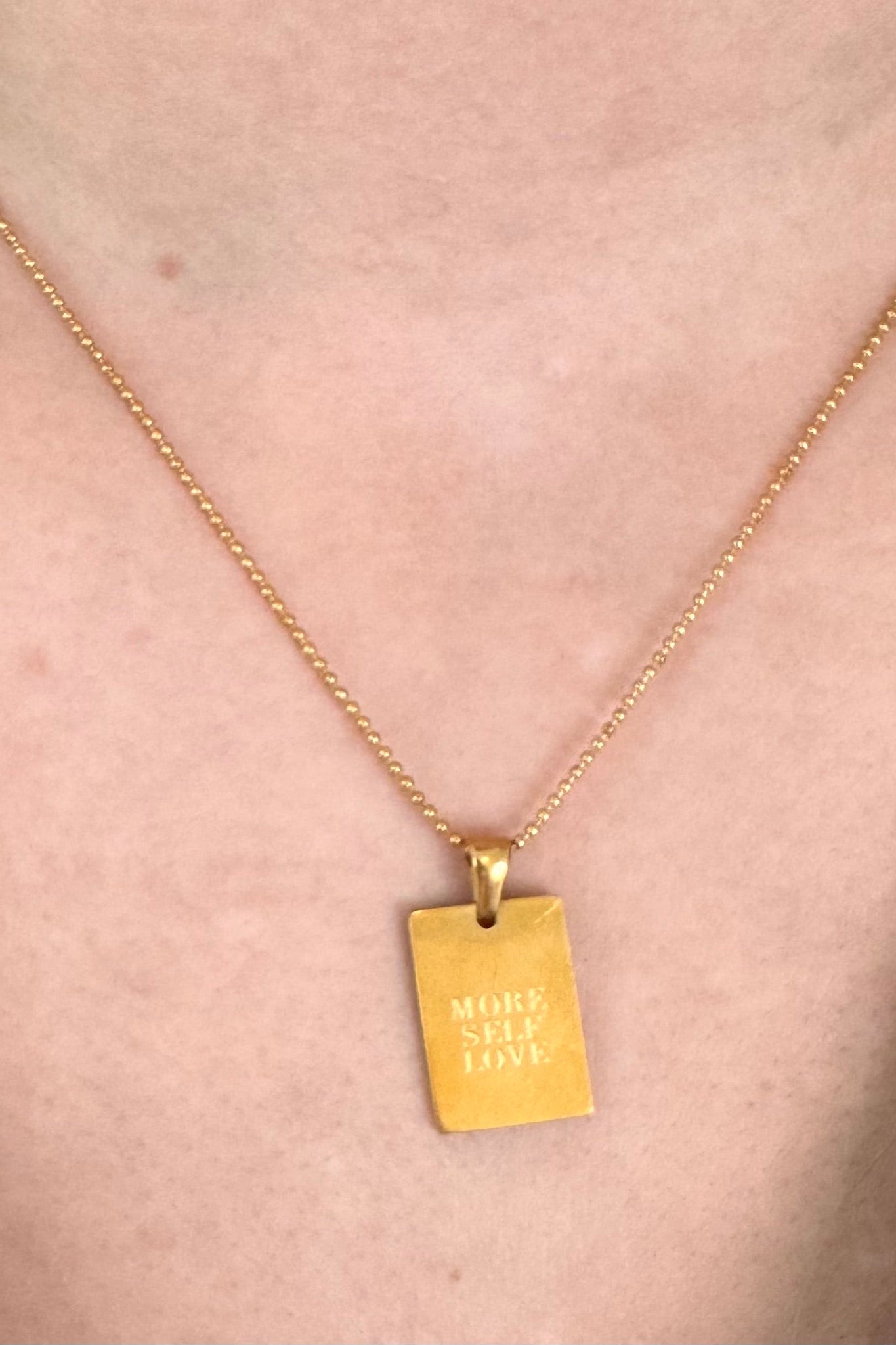 More Self Love Necklace | Gold