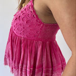 Mineral Washed Woven Tank Top