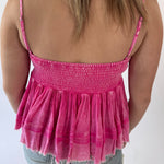 Mineral Washed Woven Tank Top