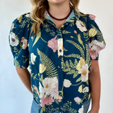 Botanical Breeze Puff Sleeve Top