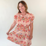 Wildflower Whimsy Smocked Mini Dress