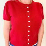 Short Sleeve Sweater Cardigan