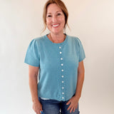 Short Sleeve Sweater Cardigan