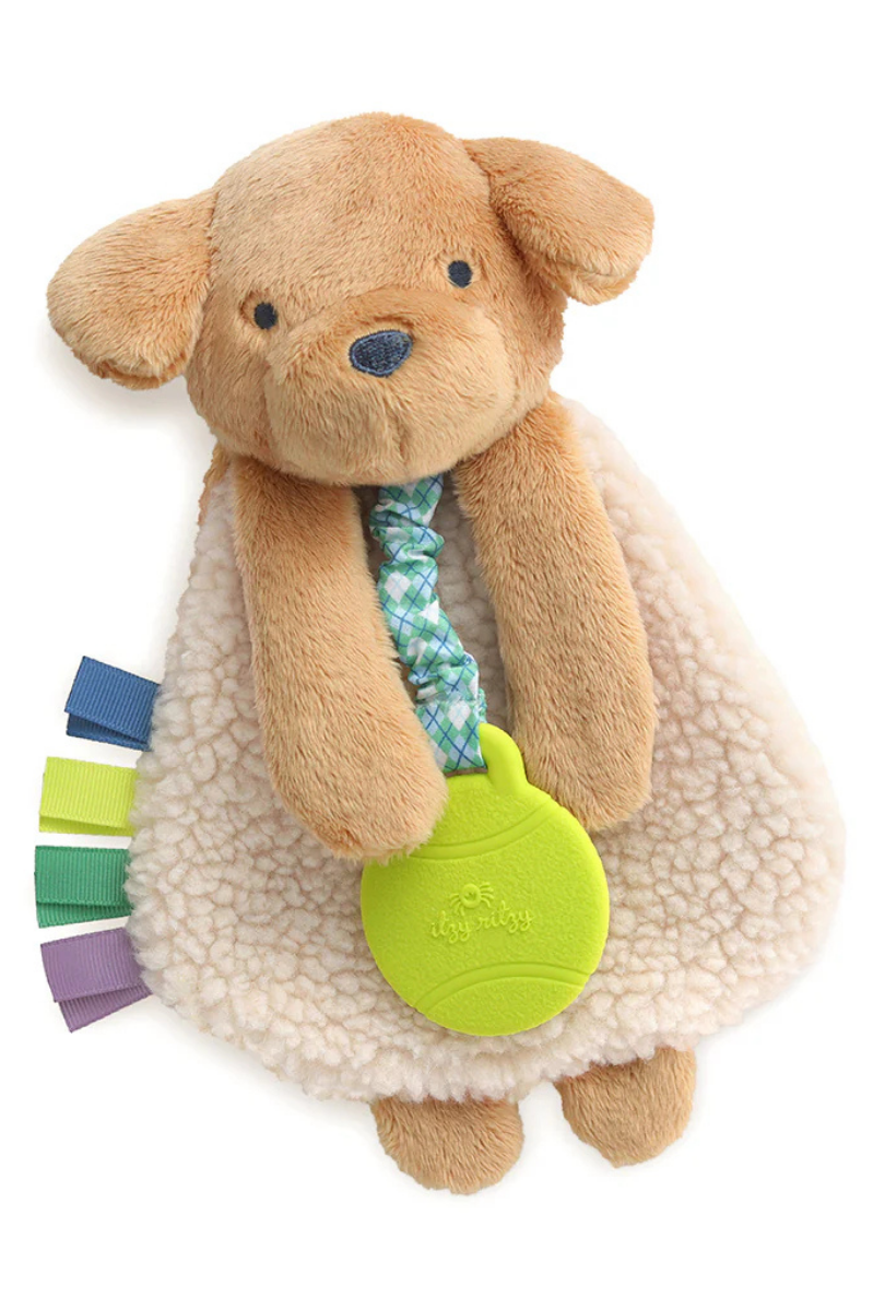 Itzy Lovey™ Plush and Teether Toy | Trevor the Puppy