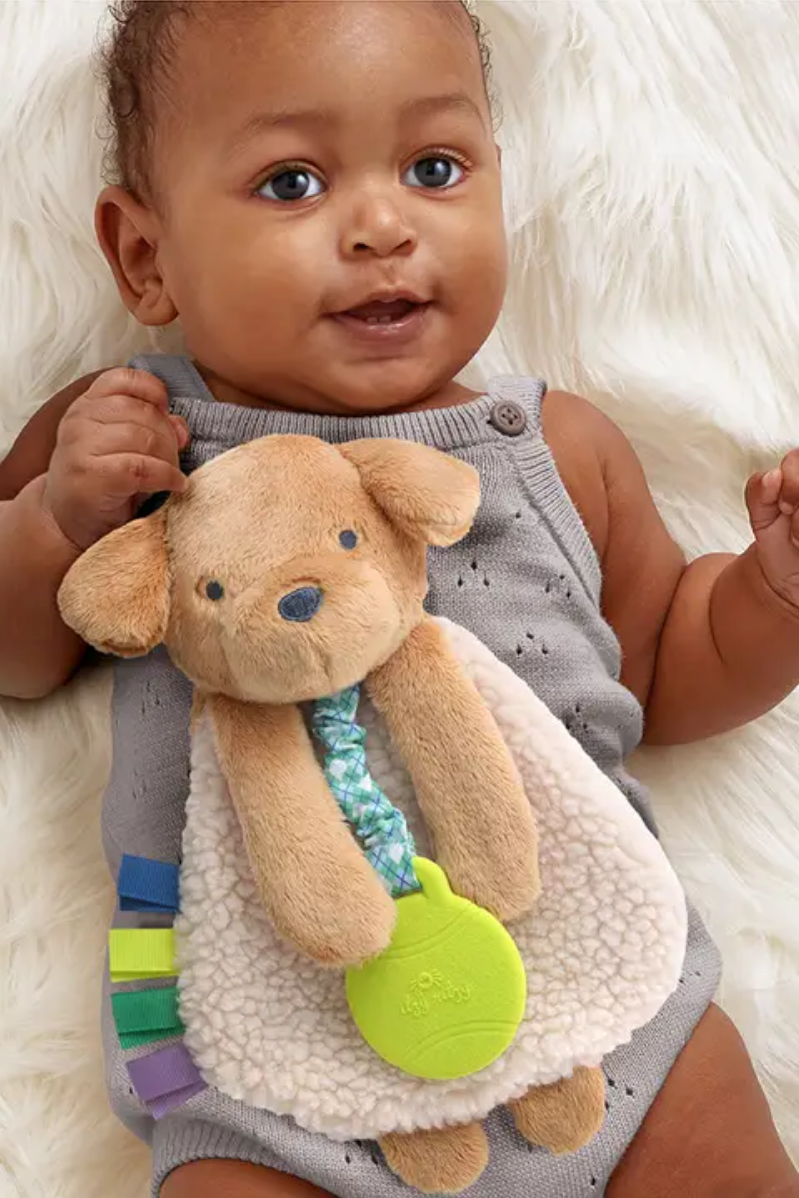 Itzy Lovey™ Plush and Teether Toy | Trevor the Puppy