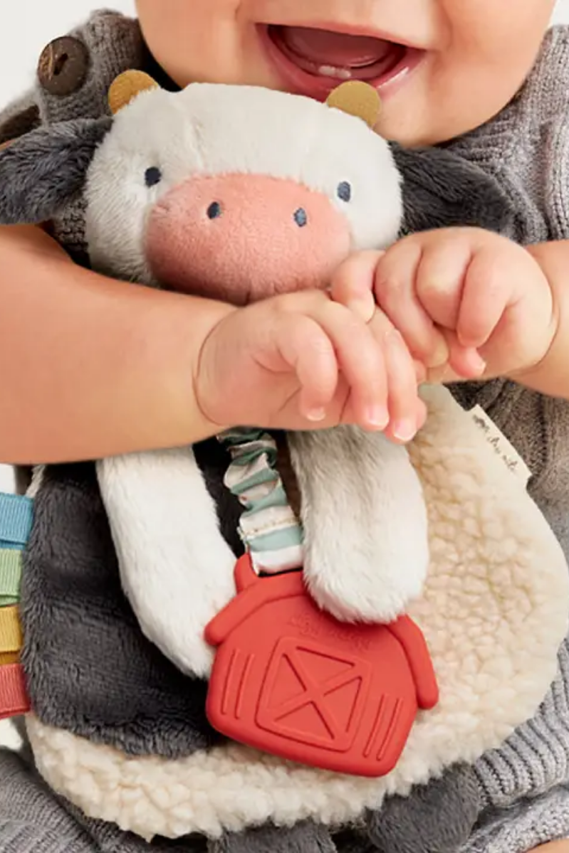 Itzy Lovey™ Plush and Teether Toy | Carmen the Cow