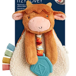 Itzy Lovey™ Plush and Teether Toy | Wyatt the Highland Cow