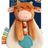 Itzy Lovey™ Plush and Teether Toy | Wyatt the Highland Cow