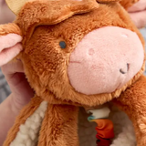 Itzy Lovey™ Plush and Teether Toy | Wyatt the Highland Cow