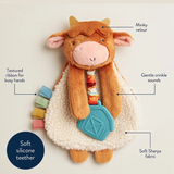Itzy Lovey™ Plush and Teether Toy | Wyatt the Highland Cow
