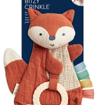 Fox Bitzy Crinkle™ Sensory Toy with Teether