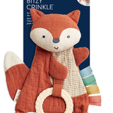 Fox Bitzy Crinkle™ Sensory Toy with Teether